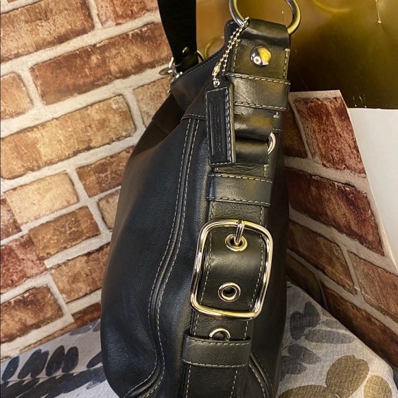 Coach Carly Hobo  Leather Shoulder Bag Euc 12669 - Picture 4 of 11